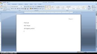Outlines in MLA format