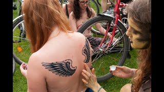 World Naked Bike Ride Manchester 2015 to 2018