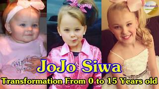 JoJo Siwa transformation from newborn to 15 years old