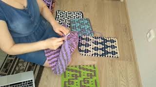 Просто процесс мозаичное вязание крючком Mosaic crochet
