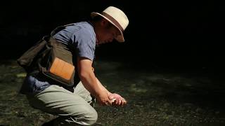Kaz You Ren Flyfishing fun in Char at Japan Alps stream  飛騨川 源流 イワナ遊び