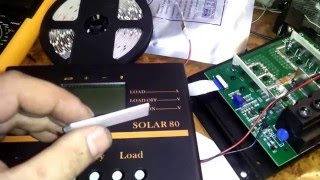 Самодельная подсветка для контроллера 80A Digital PWM Solar Charge Controller 12V 24V