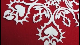 Как вырезать снежинку. Рисуем узор