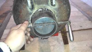 печка буржуйка из газовых баллонов