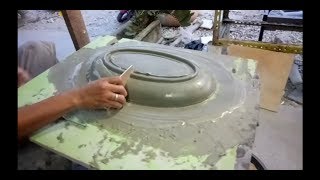 Cara pembuatan pot tanaman Bonsai menggunakan semen