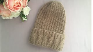 КРАСИВАЯ ЖЕНСКАЯ ШАПКА С КЛАССНЫМ ОТВОРОТОМ