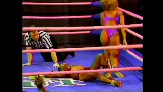 GLOW Wrestling Tina Ferrari Manna Headhunter Aunt Kitty 1986