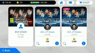 UEFA CHAMPOINS LEAGUE 2017-2018 Group Stage 27 Clubs Box Draw PES 2018 Mobile