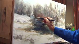 Oil Painting winter scene with Michael Pintar