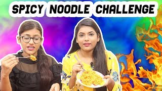Spicy Noodle Challenge Ft. Samreen Ali | Mahjabeen Ali