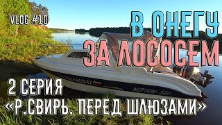 Поход на катере из Питера в Онежское Озеро за лососем. 2 серия "Свирь. Перед шлюзами".  VLOG#10