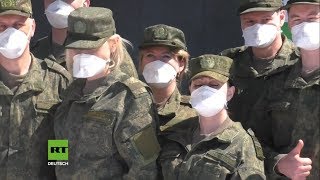 Итальянцы прощаются и благодарят российских медиков