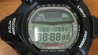 Casio 1664 Module | Twin sensor G-Shock Riseman watch functions & set-up