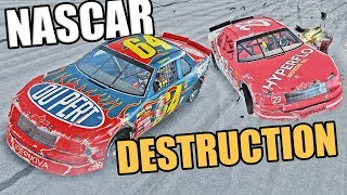 DESTRUCTION At Pocono! NASCAR Racing & CRASHES! - Wreckfest Nascar Mod