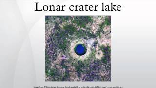 Lonar crater lake