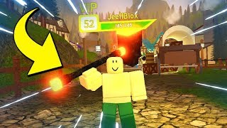 NOOB COM ARMA RARA NO DUNGEON QUEST - ROBLOX