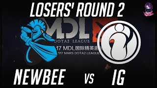 NewBee vs iG MDL 2017 Mars Dota 2 League 2017 Highlights by Time 2 Dota #dota2