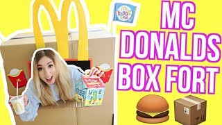 MCDONALDS KARTON DRIVE Fort Challenge (24 STUNDEN übernacht?)