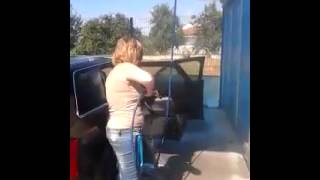 super car wash - pressure washing inside and out - funny; must see