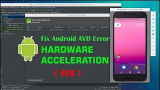 How to Fix Emulator: ERROR: x86 emulation currently requires hardware acceleration in Android Studio