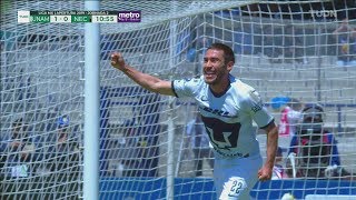 Tremendo golazo de Vigón para estrenarse como goleador de Pumas