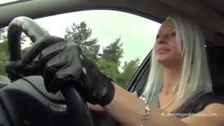 Driving In Leather Gloves - ©ultimatepedalbabes2015