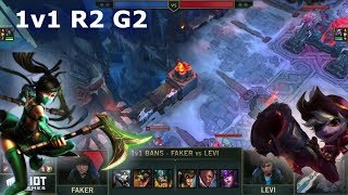 Faker Akali vs Levi Tristana | 1vs1 Round 2 2019 All-Star Las Vegas | LCK vs VCS