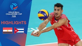 EGYPT vs. CUBA - Match Highlights | FIVB Men's Challenger Cup 2019