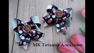 Бантики из репсовой ленты 2 5 см МК канзаши Cute ribbon bow 2.5 cm