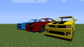 Minecraft Mod Spotlight - Sports cars (Spino vehicle pack 2.0)