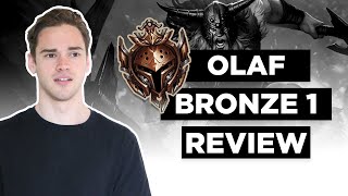 Mid Game Confusion In Olaf's First Ranked Game - Bronze 1 Review