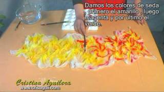 Técnica de Pintura en Seda , Silk painting