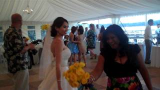 Rachelle & Sang's Wedding ~ Bouquet & Garter Toss