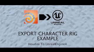 Houdini rig to Unreal Engine export example. Пример экспорта рига.