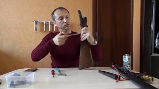 разборка ружья иж-54, реставрация приклада Teak Oil