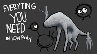 simple low poly character tutorial using circle [Blender 2.79]