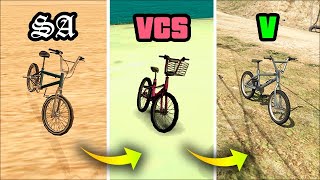 BMX BIKE in GTA Games Over the YEARS (Evolution)