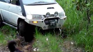 Mitsubishi Delica Spacegear in mud 2010