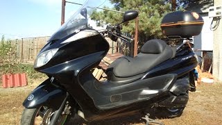 замена моторного масла  на YAMAHA GRAND MAJESTY 250 (Replacement of engine oil )