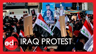 Soleimani Killing Anniversary: Thousands Attend Demonstrations and Mock Funeral in Baghdad