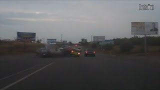Лобовая авария. Лески, Одесса.