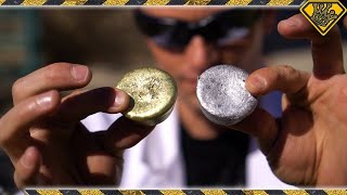Mixing Molten Aluminum With Molten Brass | How To Use Mini Metal Foundry For Mixing Metals