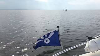 Рыбинское море. Поход на катере. Московская кругосветка на яхте. ( прямой эфир с Рыбинки)