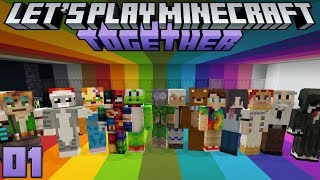 Let's Play Minecraft Together 01 Starting A Communal Minecraft World!
