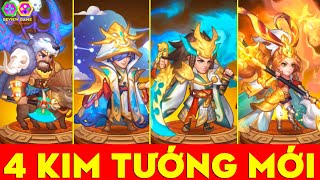 Danh Tướng 3Q - 4 KIM TƯỚNG Mới Được UPDATE Ngoại Hình Cực Đẹp Cực Chất Hiệu Ứng Buff Siêu Bá Đạo