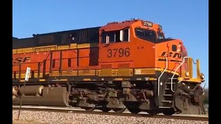 BNSF Gravel Train at Milepost 686 on the Madill Sub