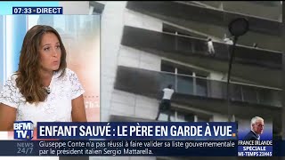 Enfant sauvé d'une chute à Paris: le père en garde à vue