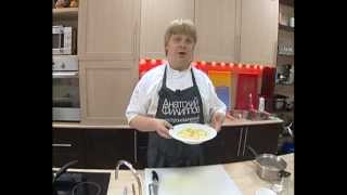 Овсянка с яблоками.