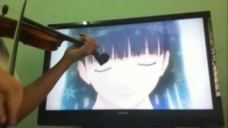 【Amagami SS】 OP2 『Kimi no mama de』- Violin