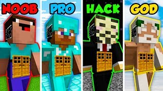 Minecraft NOOB vs. PRO vs. HACKER vs GOD: GIANT LIVING HOUSE in Minecraft! (Animation)